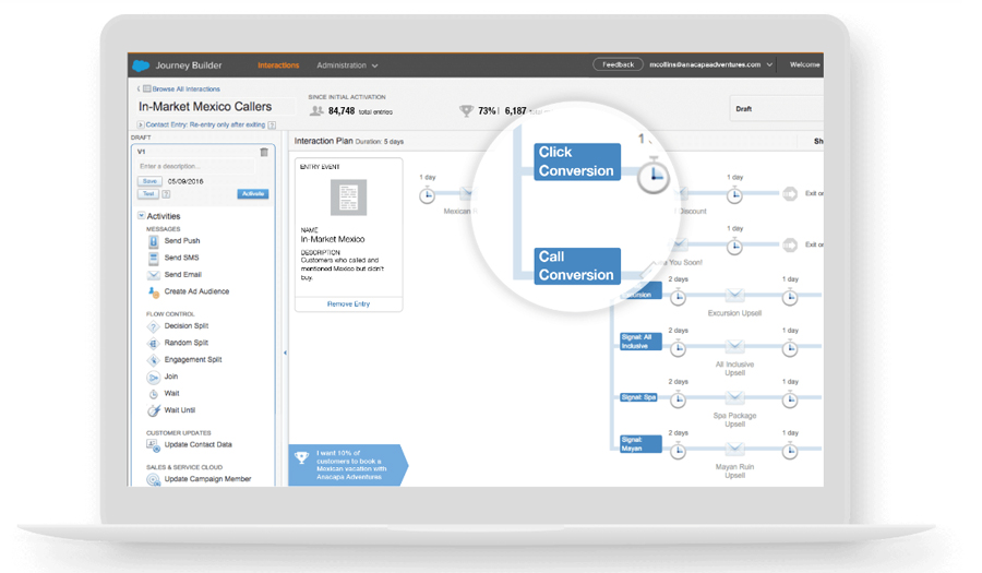 my-5 Journey Builder - Interface