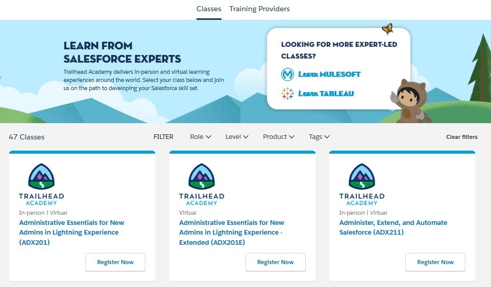 Trailhead Academy - Interface