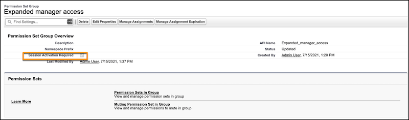 Permission Set Groups