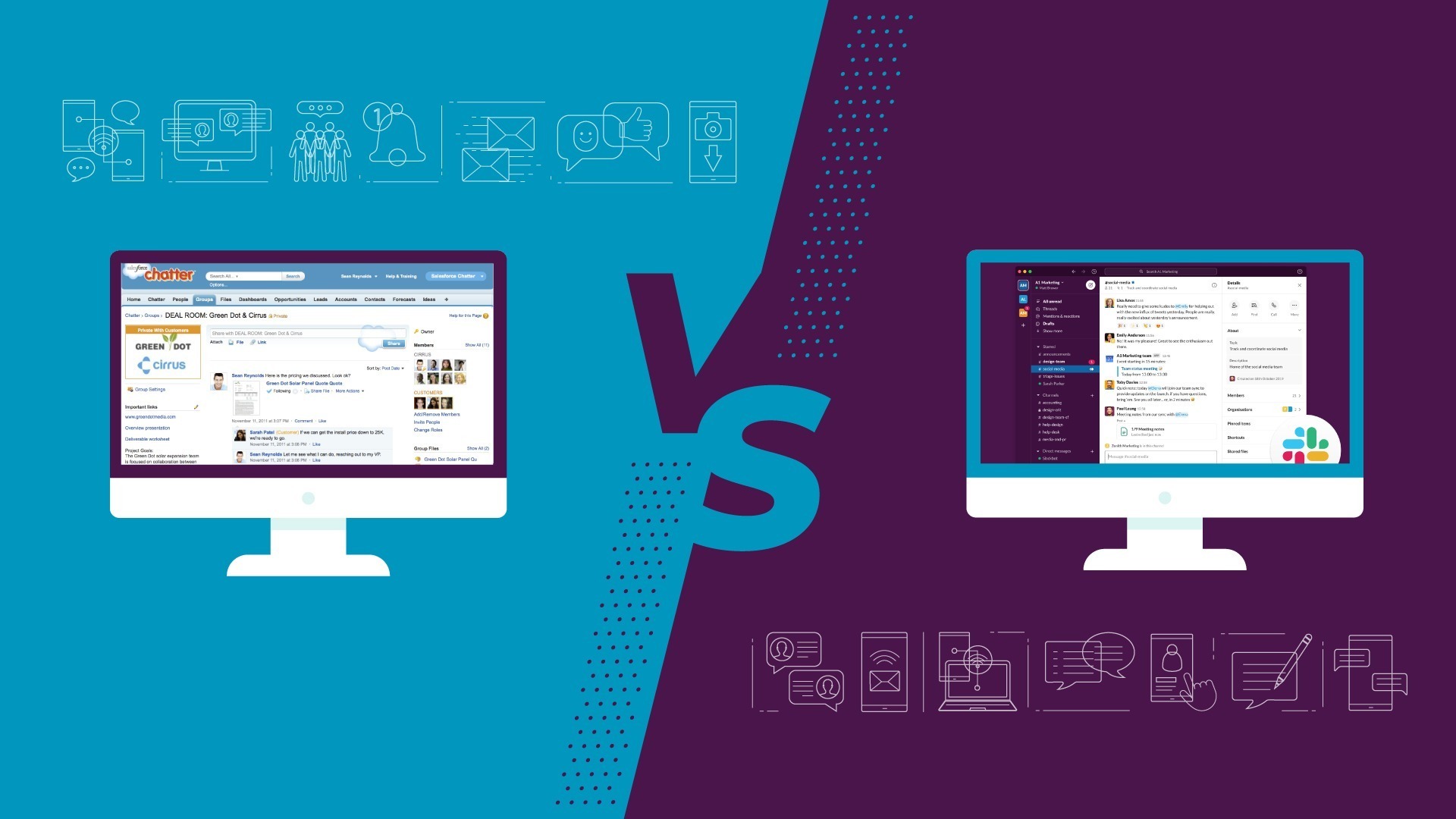 Salesforce Chatter vs Slack