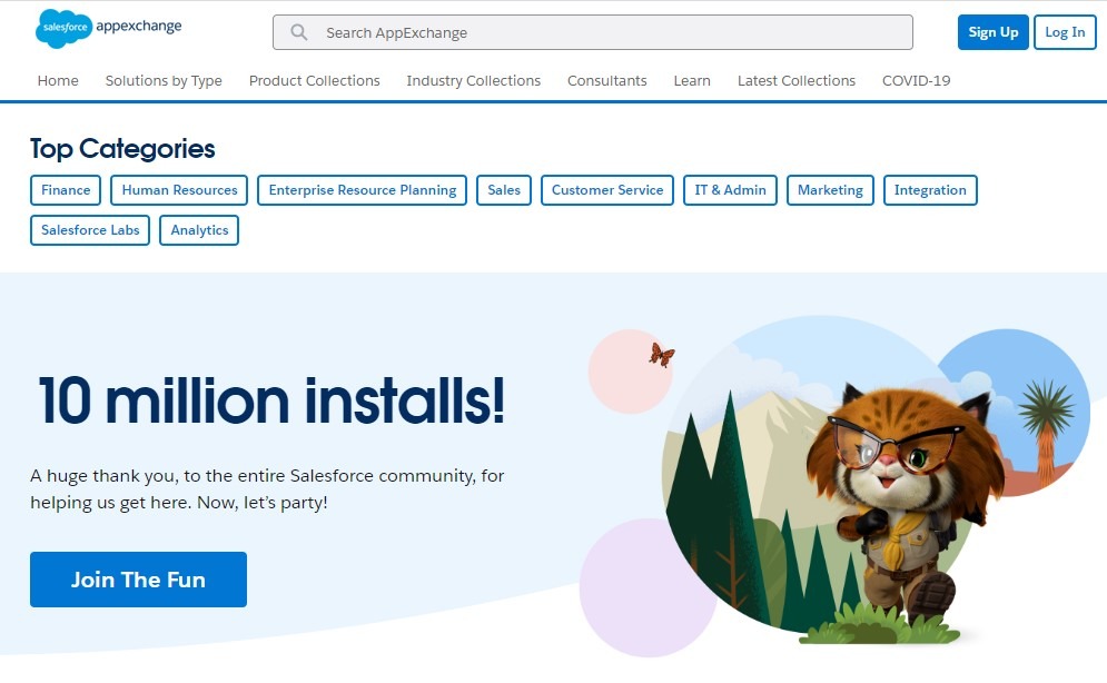 AppExchange- homepage