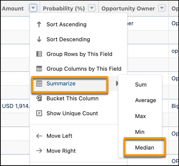 Summary Function - Median