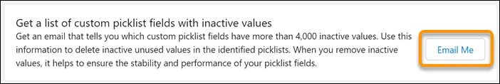 Get a List of Custom Picklist Fields with Inactive Values