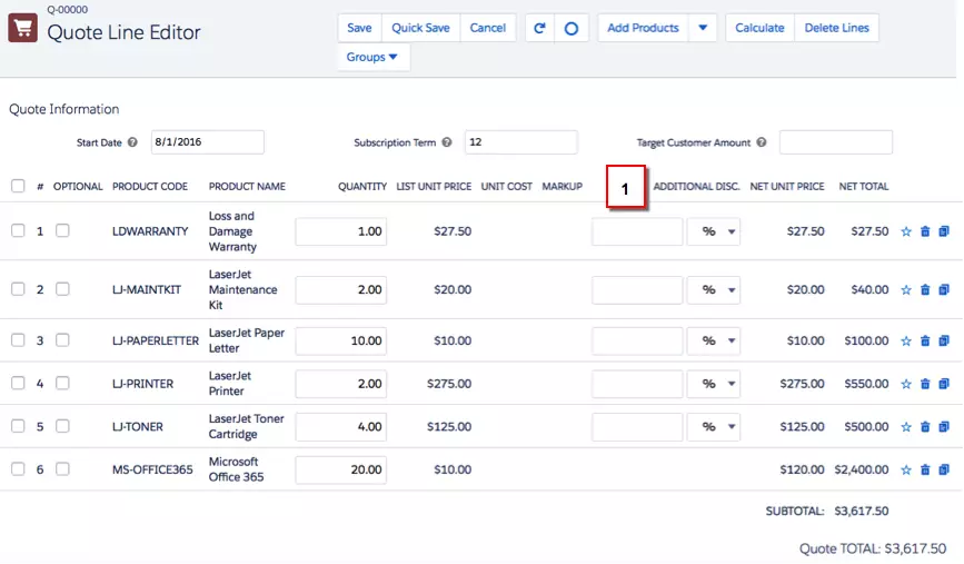 Salesforce CPQ - Fixing Prices