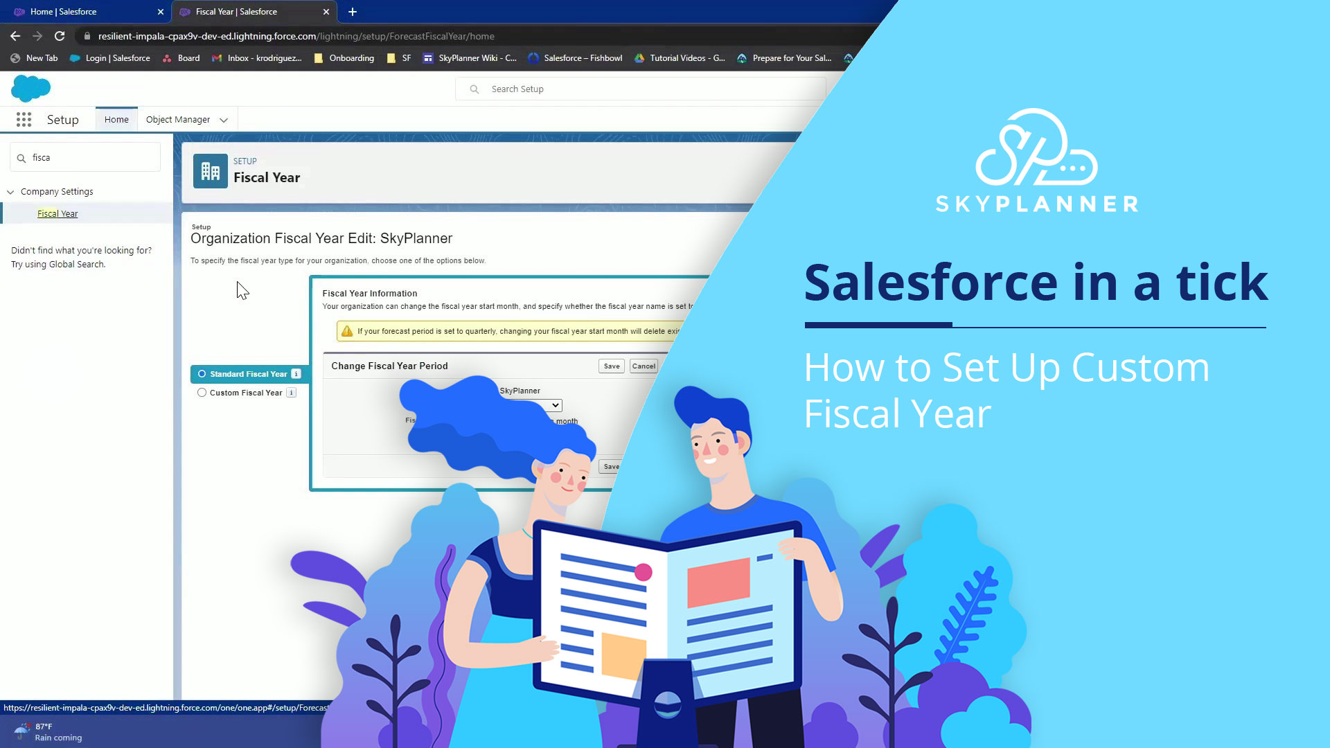How to Set Up Custom Fiscal Year Salesforce Consulting Partner