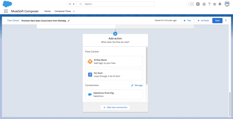 MuleSoft Composer - Add Action MuleSoft-Composer-Add-Action