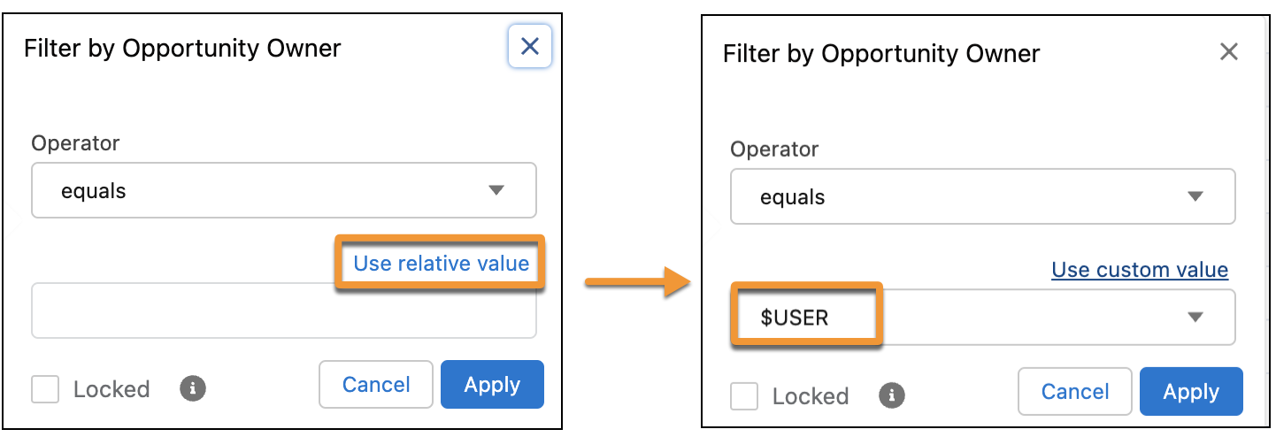 Create Personalized Report Filters