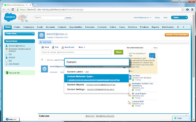 ORGanizer for Salesforce ORGanizer for Salesforce