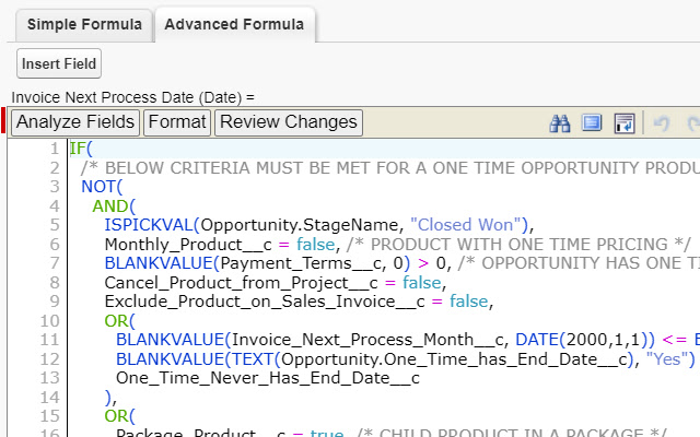 Salesforce Enhanced Formula Editor