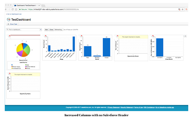 Enhance Salesforce Dashboard Enhance Salesforce Dashboard