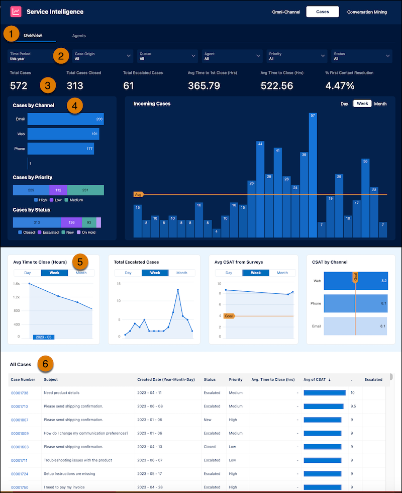 Service Cloud - Service Intelligence