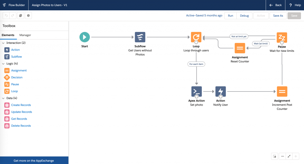 Salesforce Flow Builder